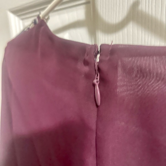 Purple Burgundy Fall Dress - Picture 11 of 16